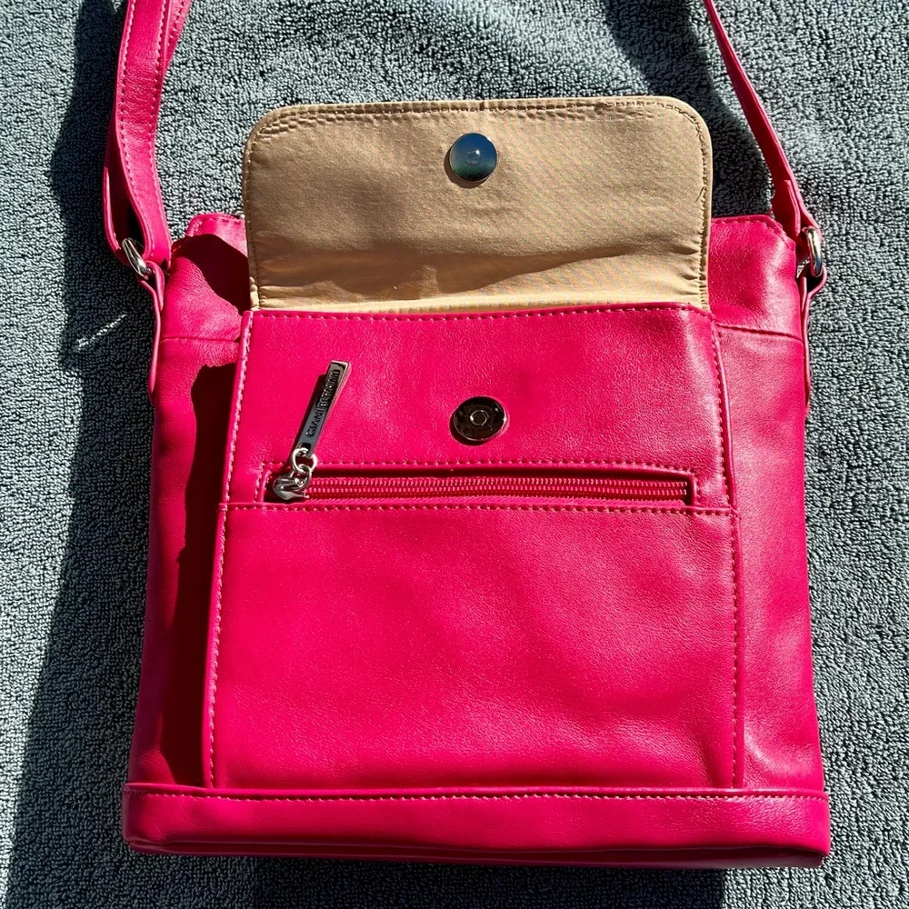 Hot pink leather Giani Bernini bag - Picture 5 of 10